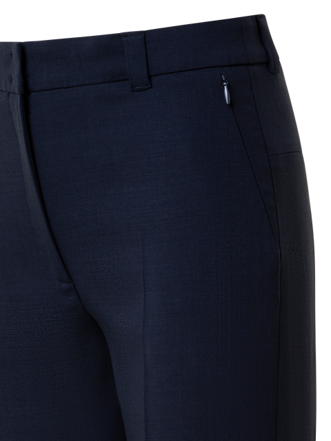 Cropped Hose aus Woll-Doubleface