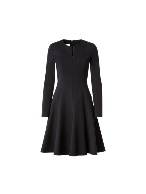 Jersey-Kleid mit Rock in A-Linie