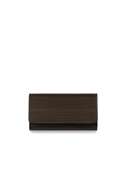 Long Over Flap Wallet in Horshair