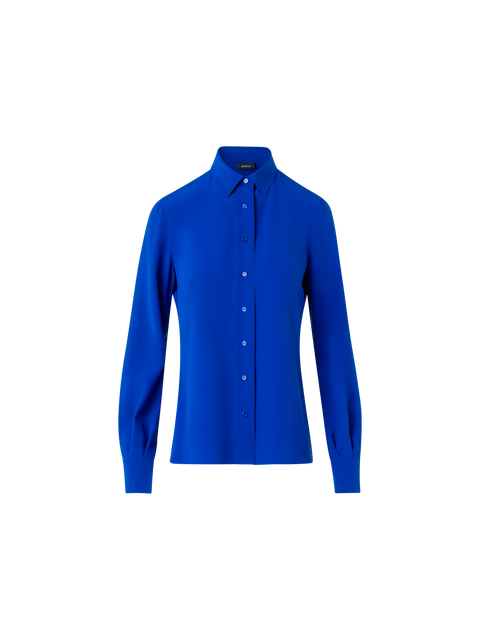 Hemdbluse aus Seiden-Crêpe