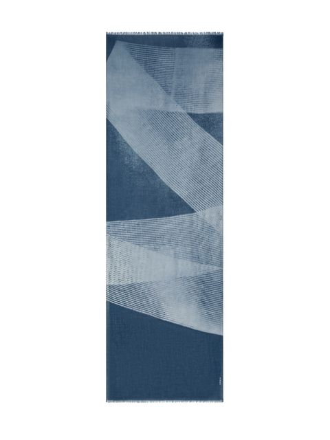 Kaschmir Schal im Zigzag Print