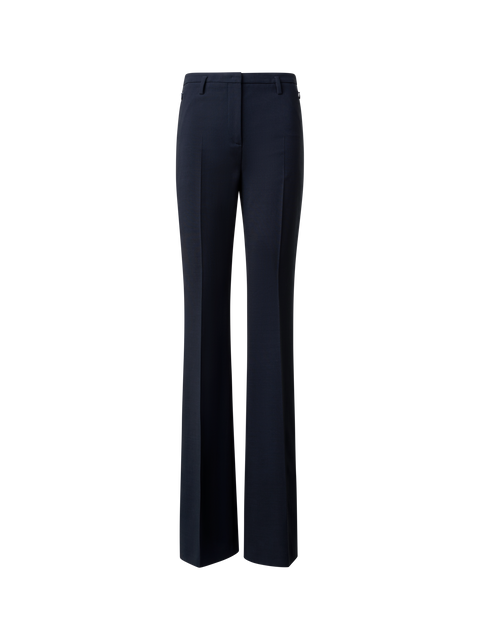 Bootcut Hose aus Woll-Doubleface