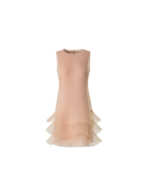 Organza-Minikleid mit Wellen