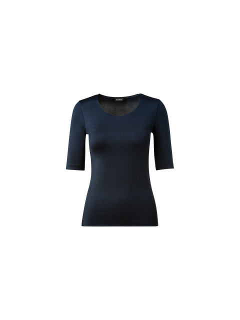 Shirt mit 3/4 Arm aus Seiden-Jersey