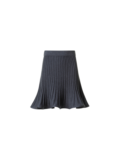 Ausgestellter Merino Ripp Mini-Rock