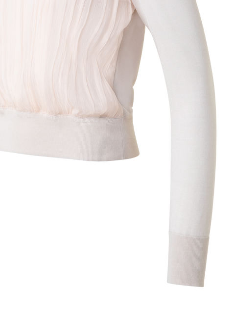 Pullover mit Seiden-Chiffon-Front