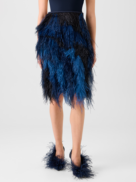 Woll Doubleface Feathered Pencil Skirt