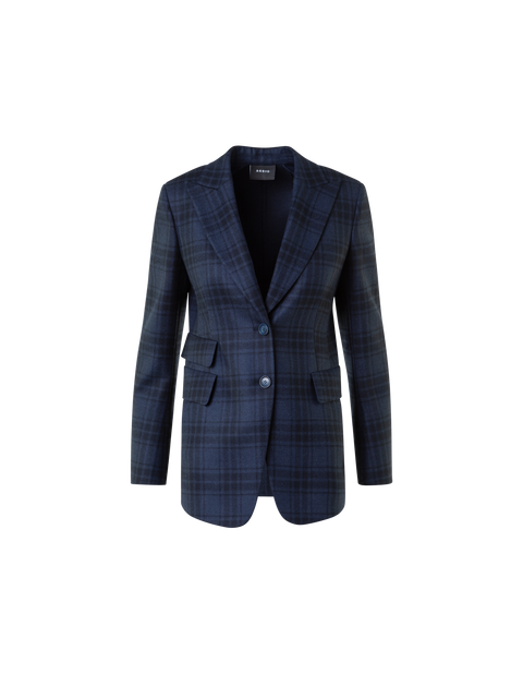 Langer Doubleface Karo Blazer