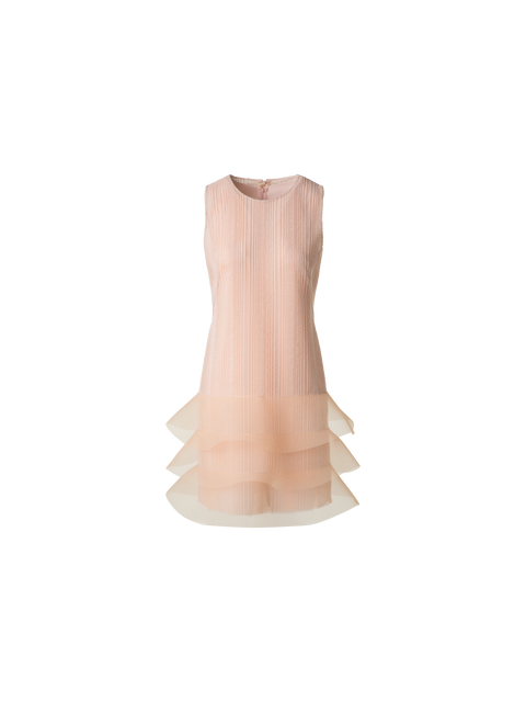 Allover Stickerei-Cocktailkleid mit Wellen
