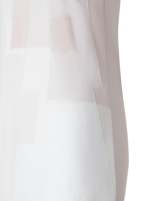 Intarsien-Strickkleid aus Leinenmischung