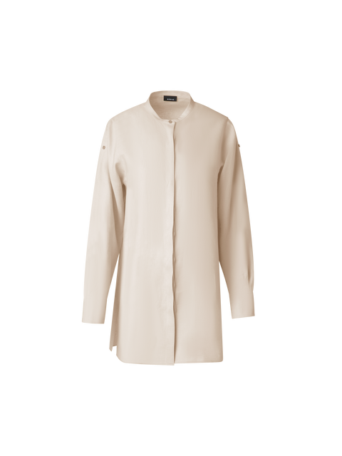 Oversize Leinen-Tunika-Bluse