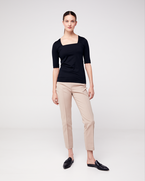 Knöchellange Hose aus Baumwolle mit Stretch