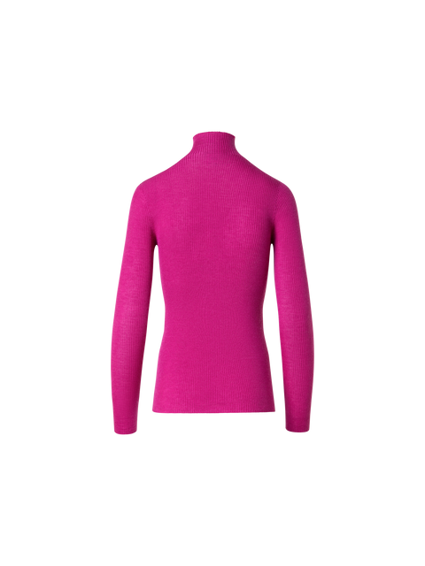 Kaschmir-Seiden-Pullover mit Stehkragen