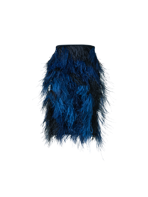 Woll Doubleface Feathered Pencil Skirt
