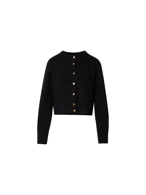 Gerippte Kaschmir-Strickjacke