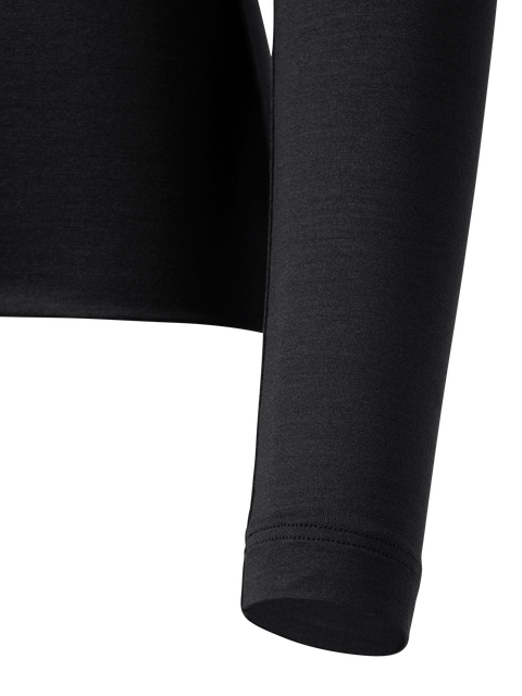 Shirt mit V-Kragen aus Seiden-Stretch-Jersey