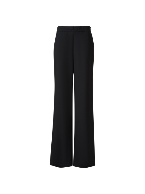 Gerade Hose aus Cool Wool mit elastischem Bund