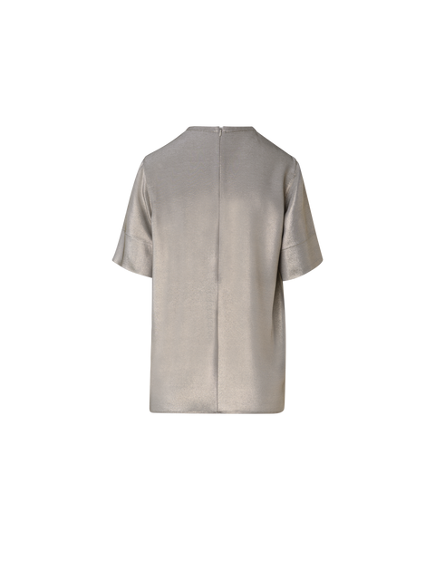 Oversize T-Shirt-Bluse aus Seiden-Lurex