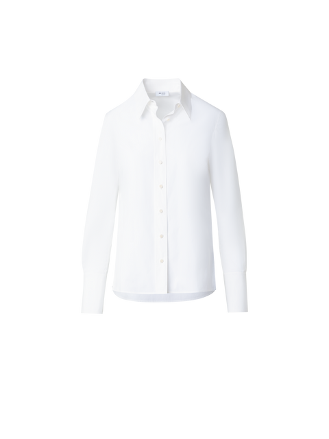 Leicht taillierte Baumwollbluse