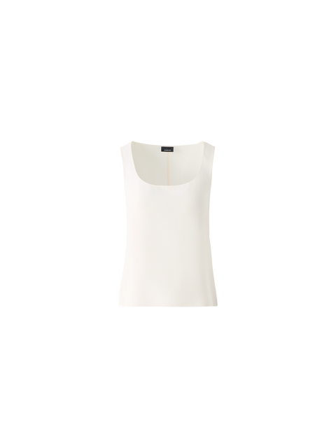 Ärmellose Seidenbluse