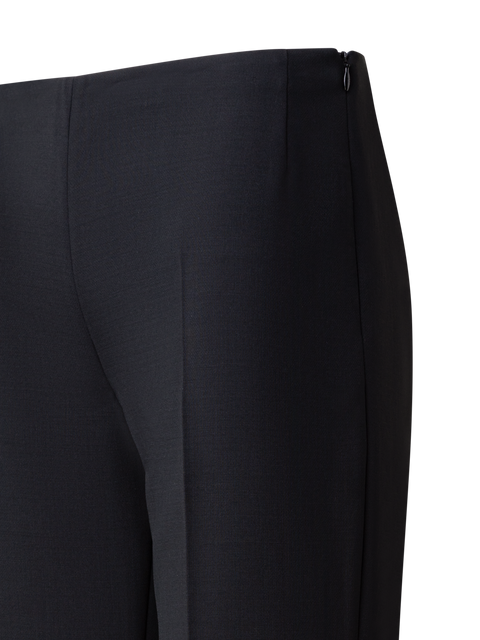 Gerade Hose aus Woll-Doubleface