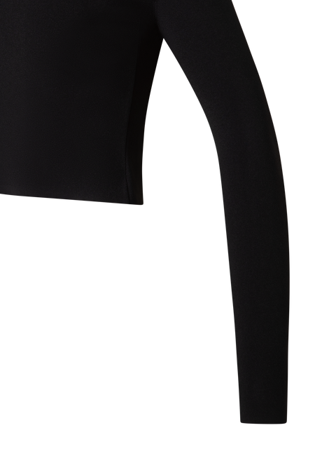 Langärmeliges Cropped-Strick-Top aus Viskose