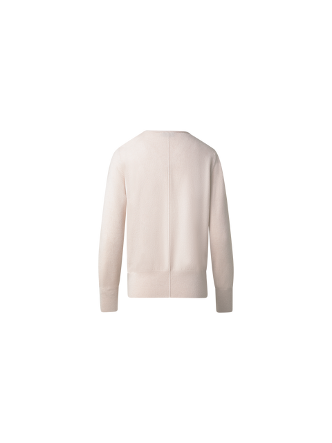 Kaschmir-Pullover mit V-Kragen