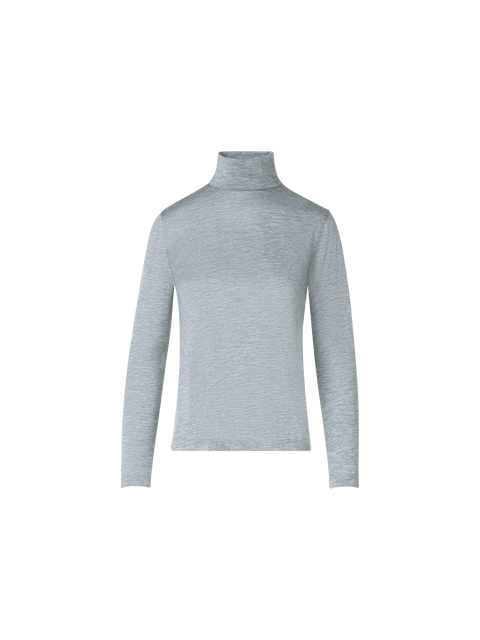 Rollkragenpullover aus Kaschmir-Seiden-Jersey