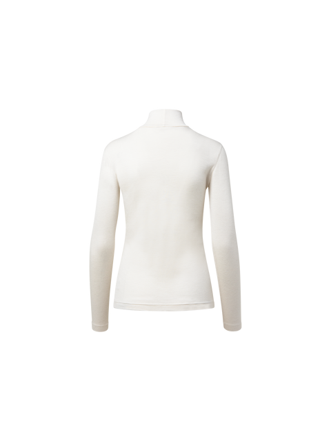 Rollkragenpullover aus Kaschmir-Seiden-Jersey