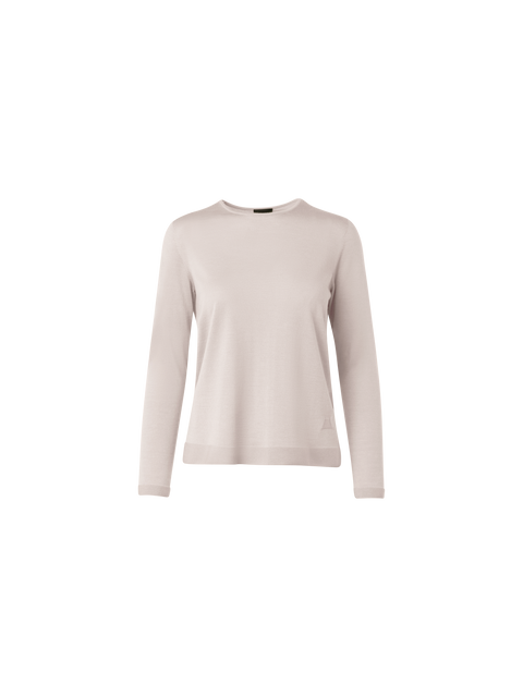 Nahtloser Pullover aus Kaschmir und Seide