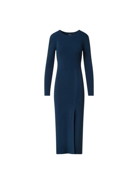 Schlauchkleid aus Rippstrick-Stretch