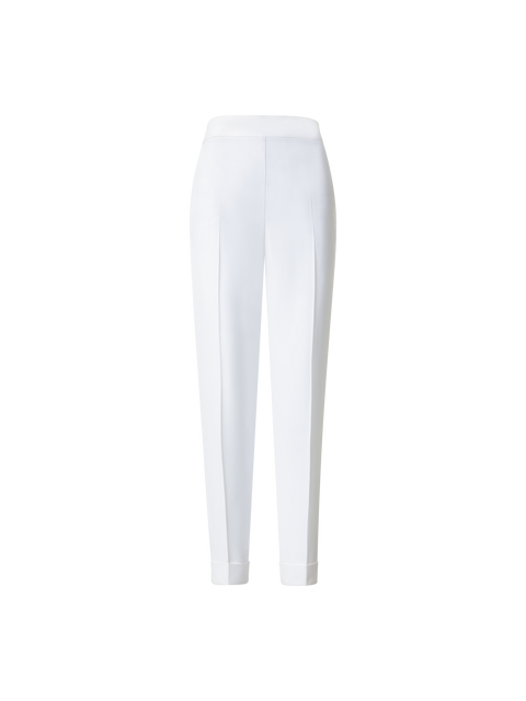 Tapered Viscose Acetate Crepe Pants