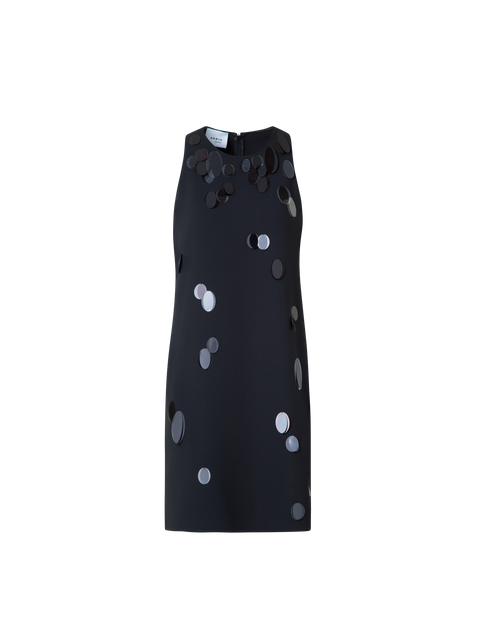 Festes Laser Cut Minikleid mit Dropping Dots