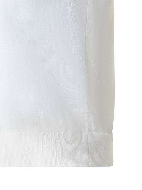 Baumwoll-Strick-Top mit Trapez-Jacquard