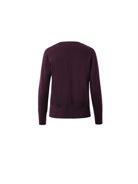 Kaschmir-Pullover mit V-Ausschnitt