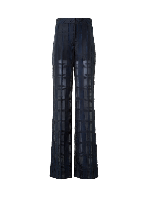 Gerade Hose aus Baumwolle mit weitem Bein