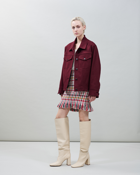 Oversize Denimjacke aus Baumwolle