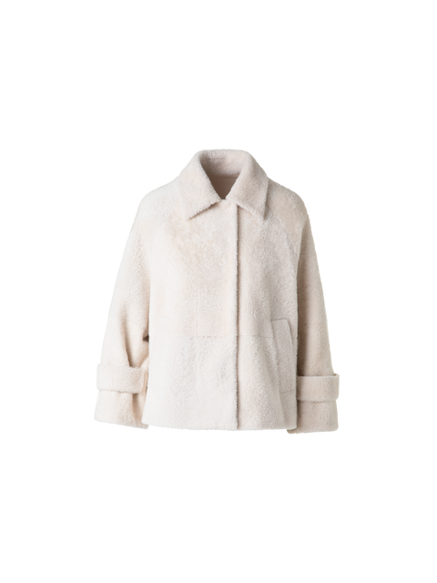 Shearling Jacke in A-Linie