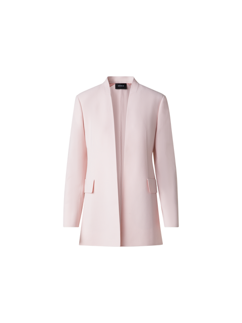 Langer Blazer aus Woll-Doubleface