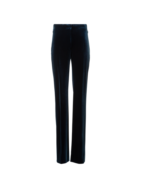 Gerade Stretch Techno Samt Hose