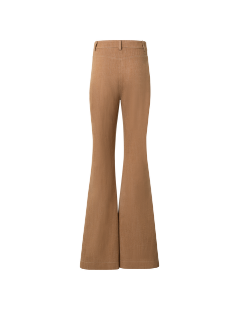 Schlaghose aus Baumwoll-Woll-Denim