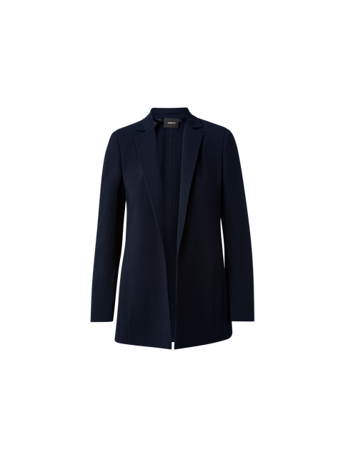 Blazer aus Woll-Doubleface mit langem Revers