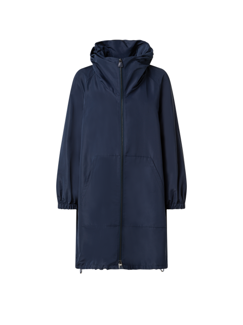 Parka aus wasserabweisendem Seidentaft