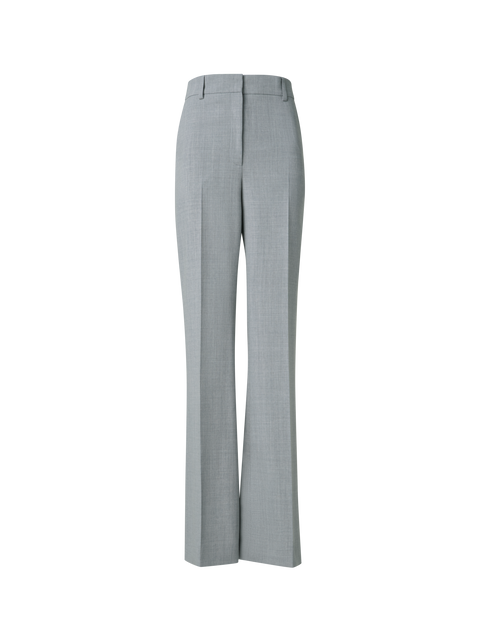 Weite Gerade Hose aus Woll-Stretch-Doubleface