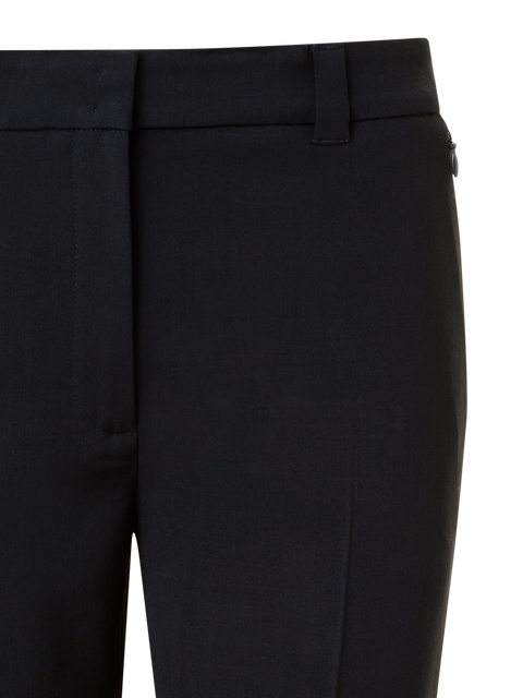 Cropped Hose aus Woll-Doubleface