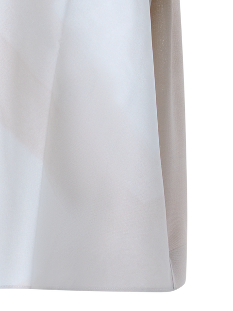 Oversize-Seidenbluse mit Chiaroscuro Druck