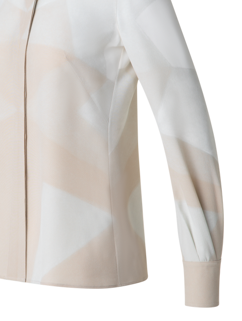 Seidenbluse mit Chiaroscuro Druck