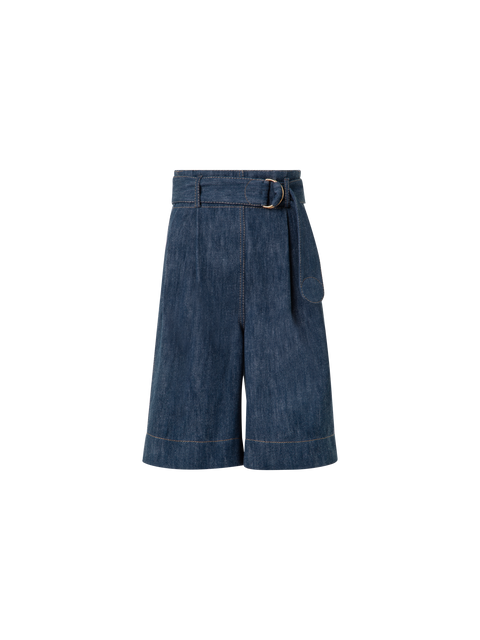 Hochtaillierte Bermuda-Shorts aus Sailor Denim
