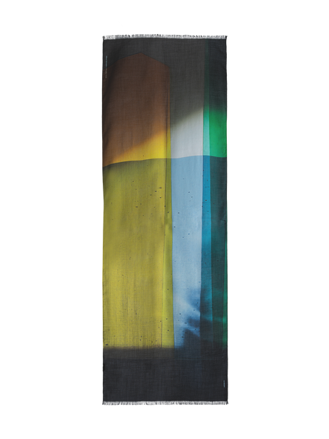 Schal mit Mimosa Liquid Light Druck
