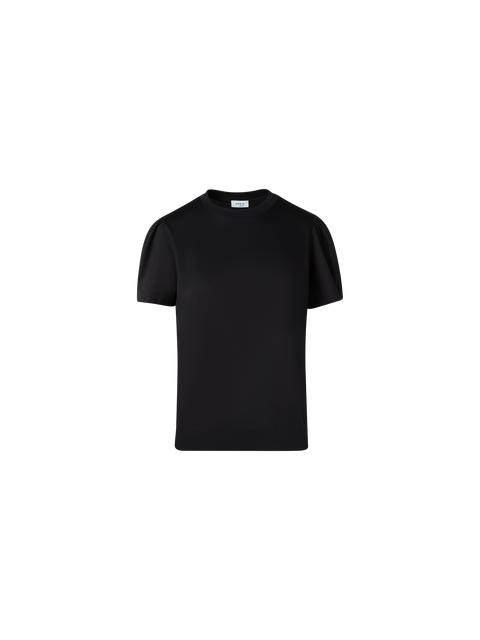 T-Shirt mit Puffärmeln aus Baumwoll-Jersey
